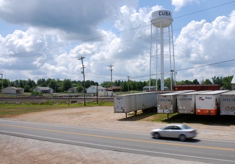 La Route 66 à Cuba, Missouri.