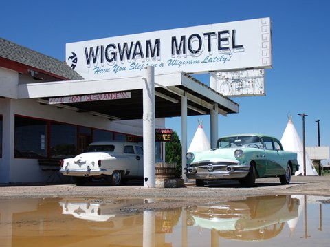 Le Wigwam Motel de Holbrook.