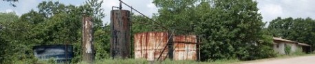 La "Tank Farm" près de Sapulpa.