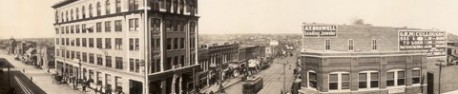 Tulsa en 1909 (détail d'une photo de Clarence Jack, Library of Congress)